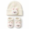 Baby newborn set mutsje met sokjes konijn